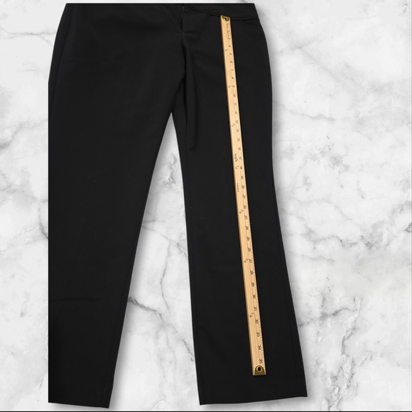 Elle Black Womans Slacks Dress Pants Size 14 B26 - Picture 2 of 7